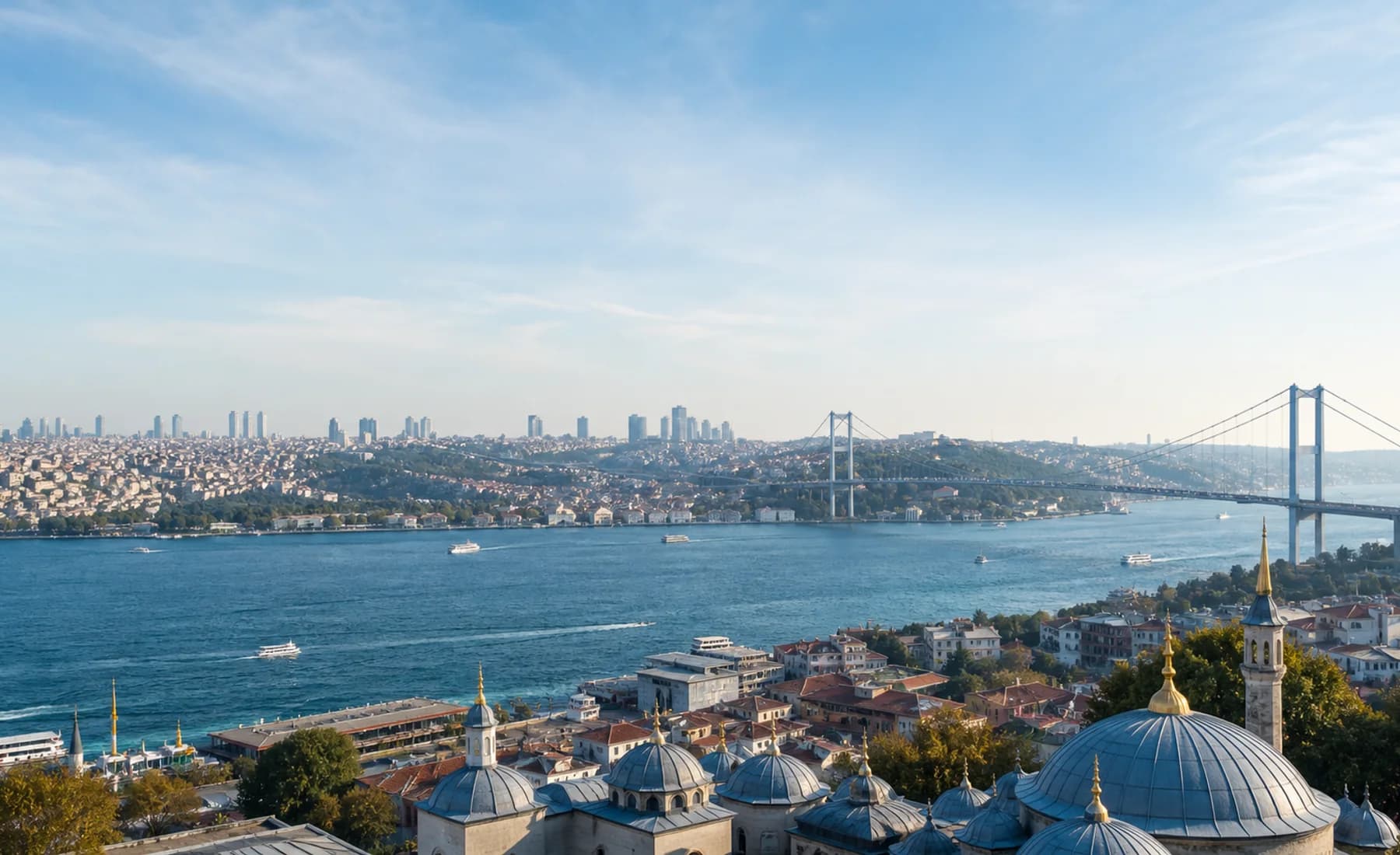 Istanbul Bosphorus skyline